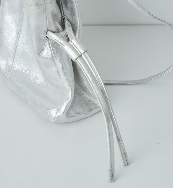  「レザー巾着ショルダーバッグ」|トートバッグ|