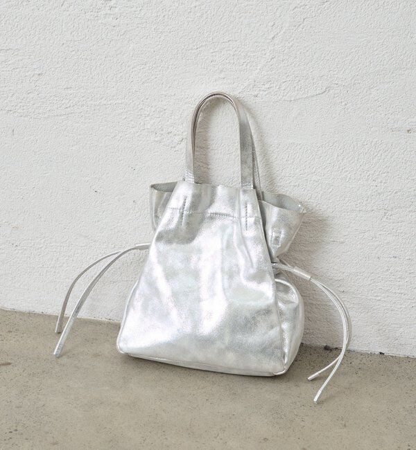  「レザー巾着ショルダーバッグ」|トートバッグ|