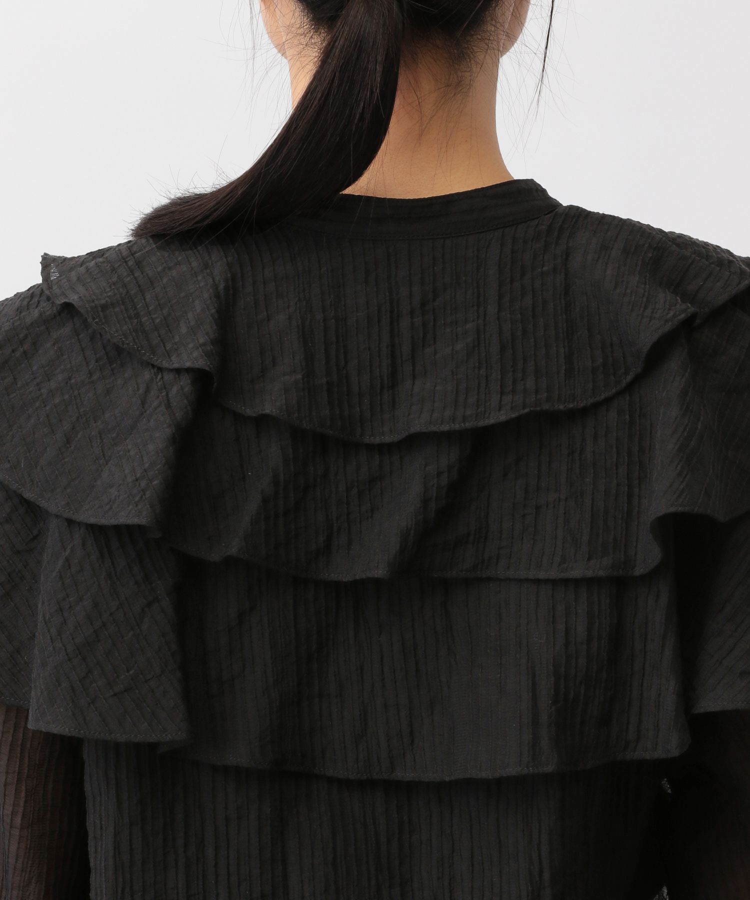 A part by 「アシメフリルクロップドブラウス」|シャツ・ブラウス|