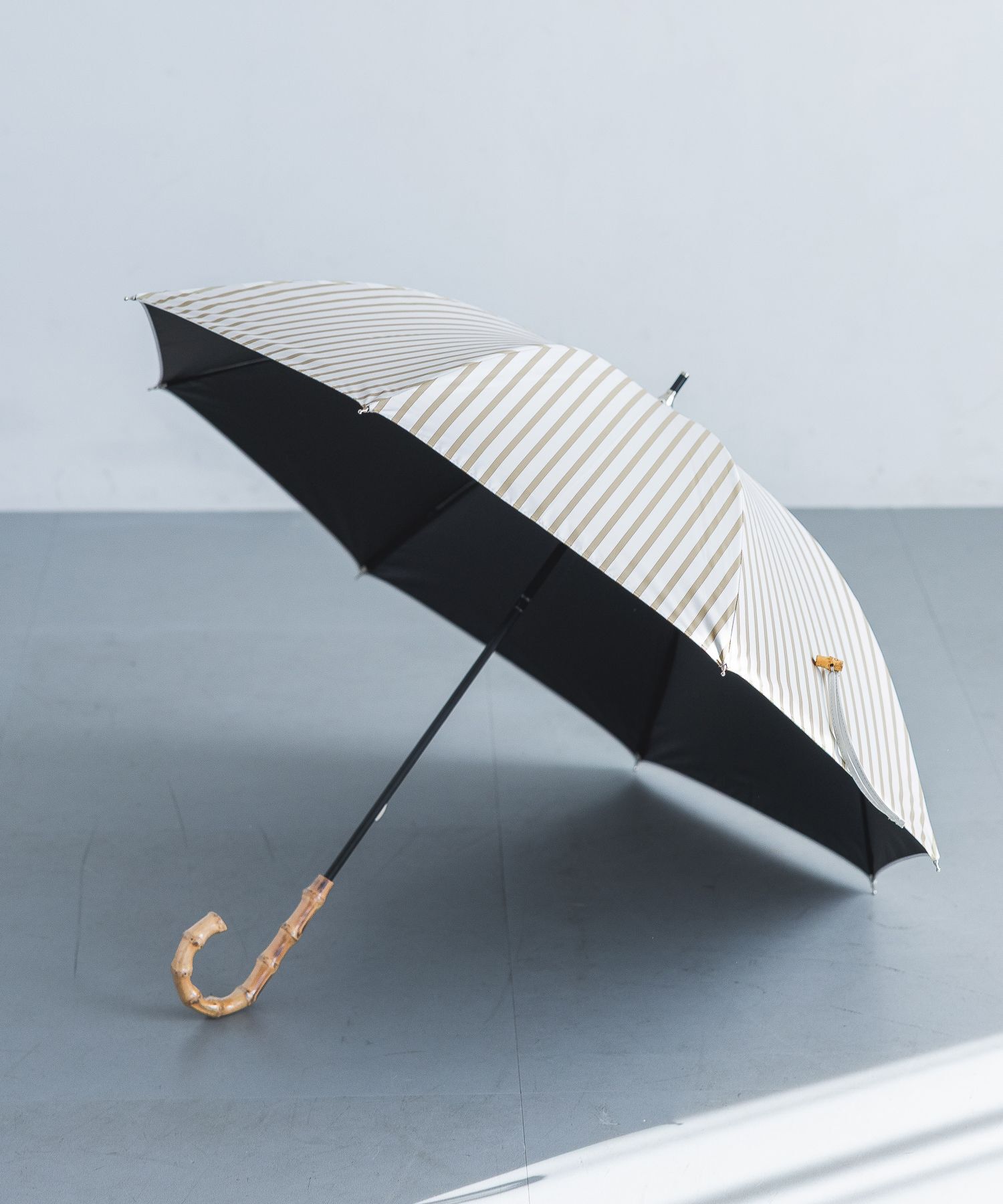 A part by 「【晴雨兼用】バンブーハンドルシャコウガサ」|傘|ストライプ２