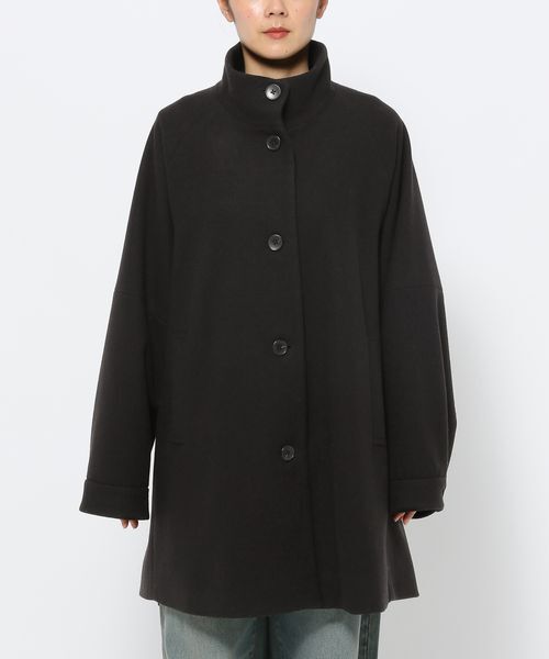 LOWRYS FARM「ウールライクミドルコート」|ピーコート|