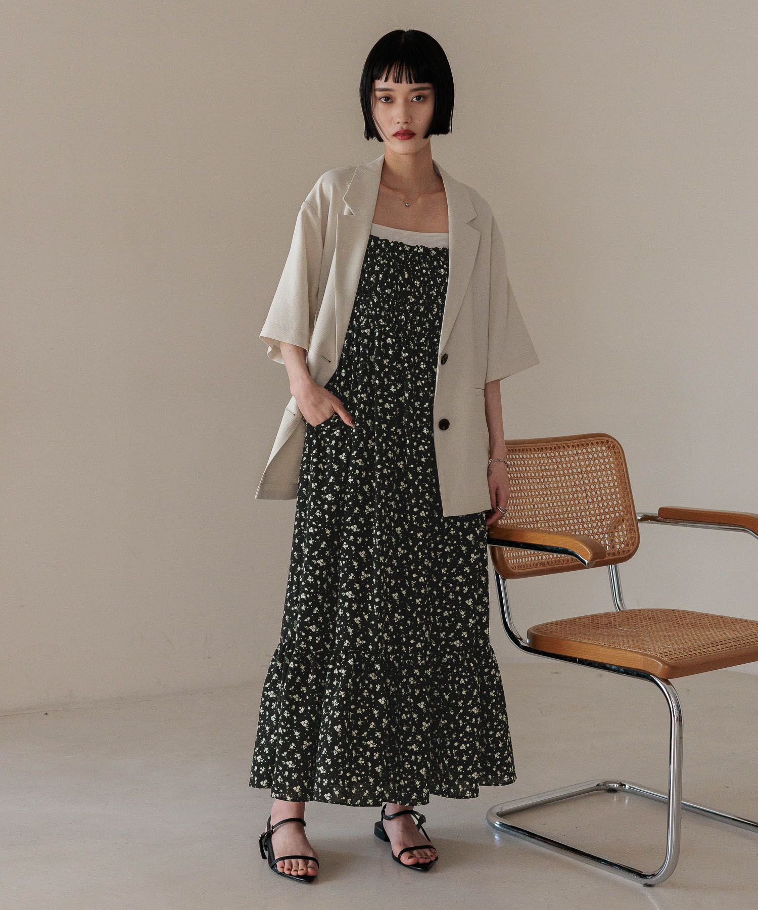 LOWRYS FARM「ホップサックジャケットＳＳ」|テーラードジャケット|