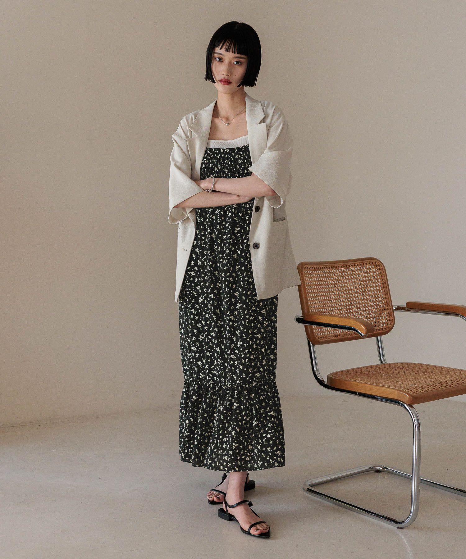 LOWRYS FARM「ホップサックジャケットＳＳ」|テーラードジャケット|