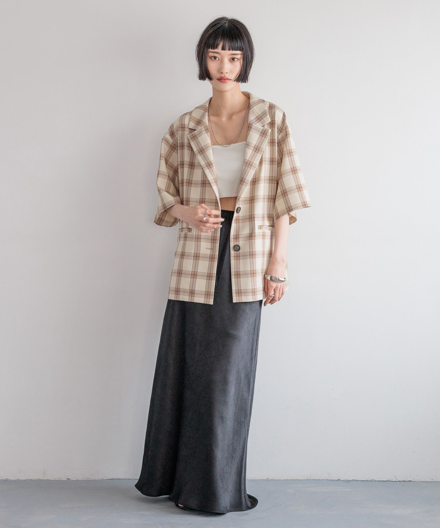 LOWRYS FARM「ホップサックジャケットＳＳ」|テーラードジャケット|