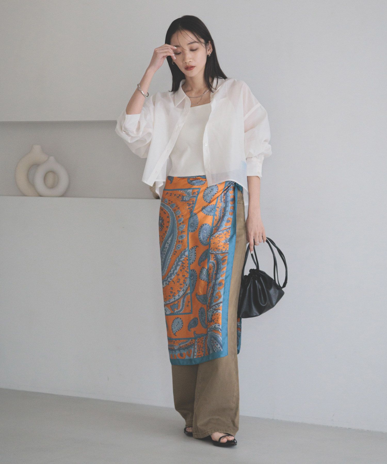 LOWRYS FARM「ｼｱｰｼｬﾂLS*」|シャツ・ブラウス|