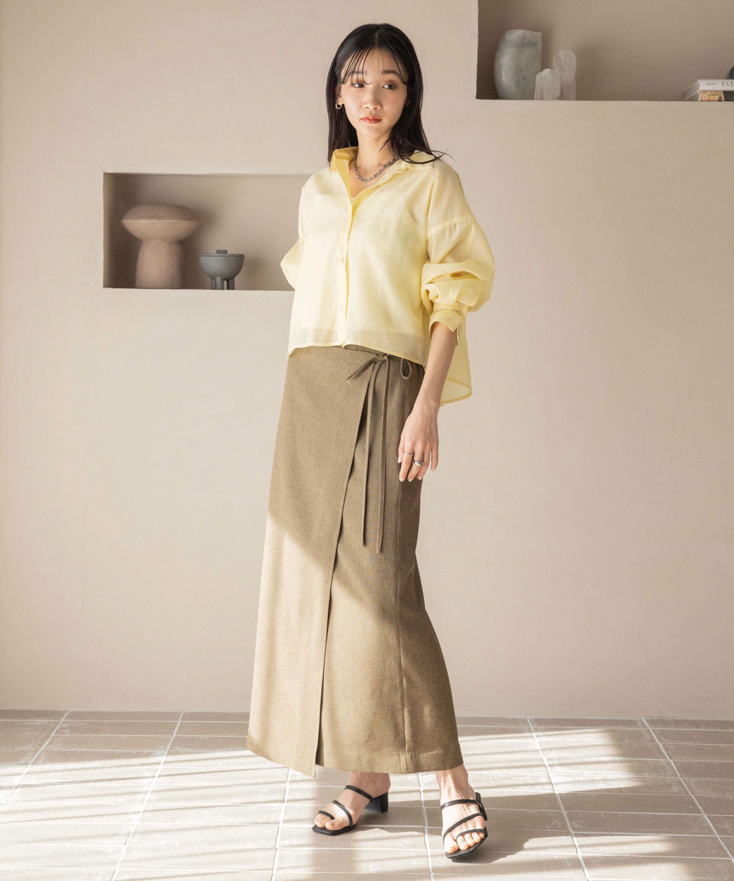 LOWRYS FARM「ｼｱｰｼｬﾂLS*」|シャツ・ブラウス|