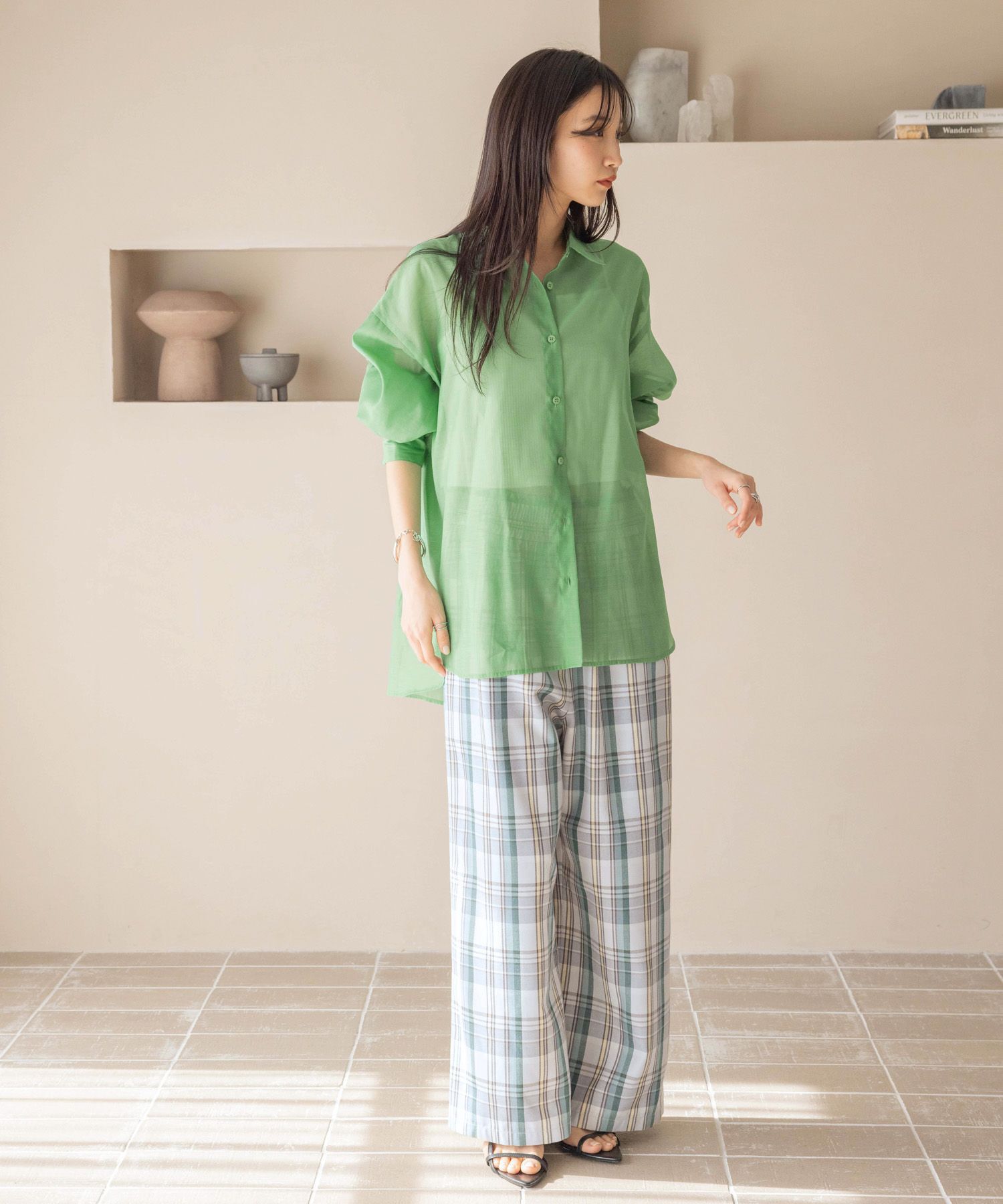 LOWRYS FARM「ｼｱｰｼｬﾂLS*」|シャツ・ブラウス|