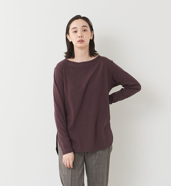 collex「【新色登場】ウール混 リラックスロングスリーブプルオーバー」|Tシャツ・カットソー|ダークブラウン