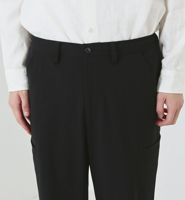 ABAHOUSE「【カーゴディティール】6ポケット スリム ストレートパンツ / スラックス」|カーゴ|