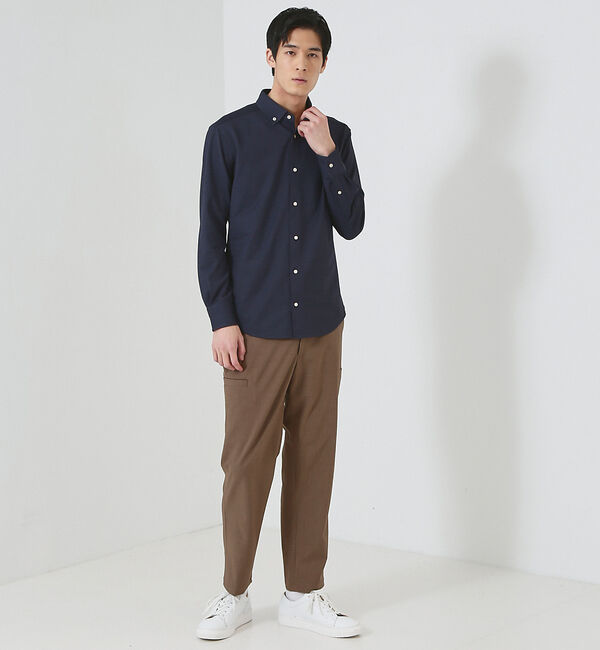 ABAHOUSE「【カーゴディティール】6ポケット スリム ストレートパンツ / スラックス」|カーゴ|