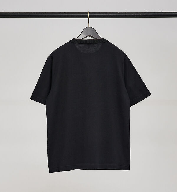 ABAHOUSE「【ハウンドトゥース柄】リラックスフィット コンビ Tシャツ」|Tシャツ・カットソー|