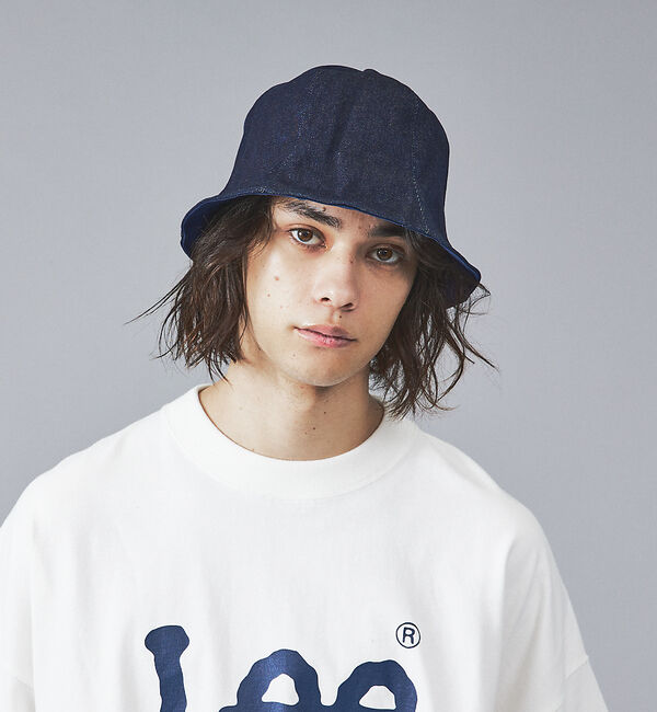 ABAHOUSE「【RUBEN/ルーベン】DENIM  TULIP HAT/デニムリバーシブルチュ」|その他|ネイビー