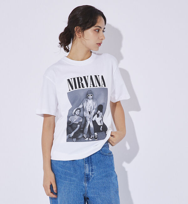 ABAHOUSE「【GOOD ROCK SPEED/グッドロックスピード】NIRVANA TEE」|Tシャツ・カットソー|ホワイト