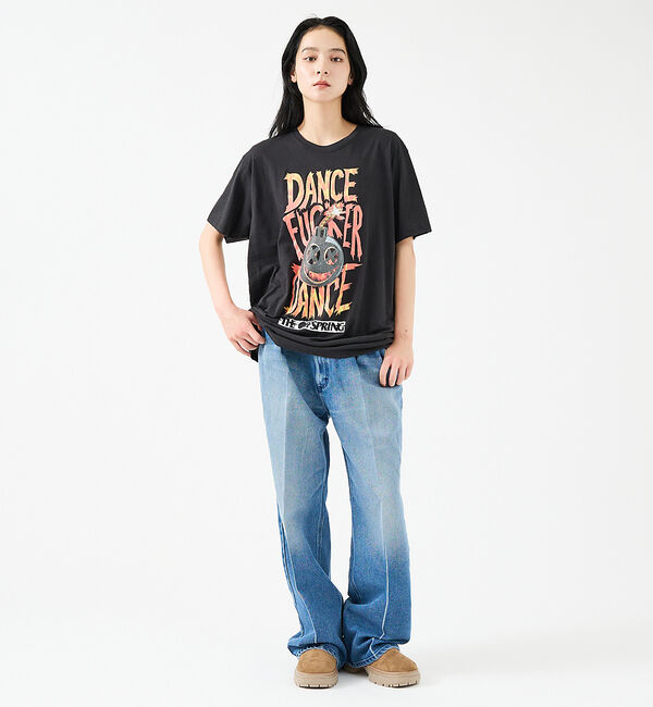 ABAHOUSE「【THRIFTY LOOK / スリティフィルック/】MUSIC TEE / R」|Tシャツ・カットソー|