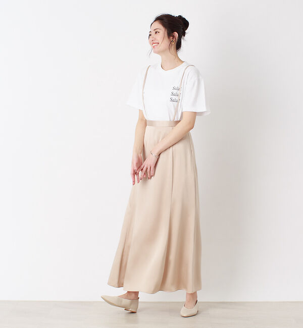 Rouge vif「サスペンダー付きマーメイドスカート」|スカート|