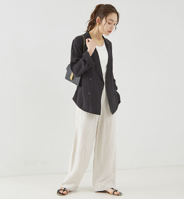 Rouge vif「【追加】レーヨンリネンベイカーイージーパンツ」|その他|