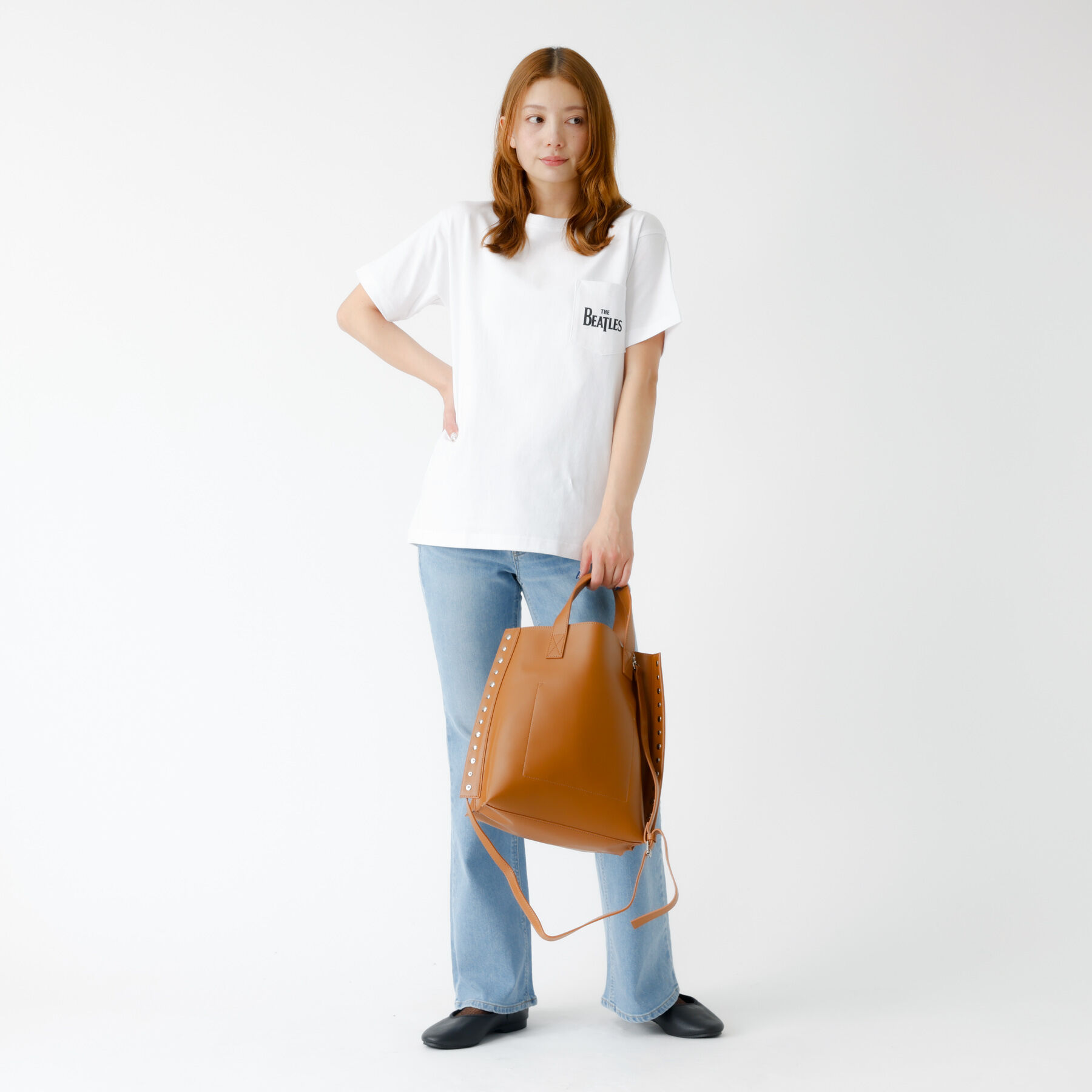 Rouge vif「【JOHNBULL/ジョンブル】The Beatles ワンポイントロゴTシャツ」|Tシャツ・カットソー|