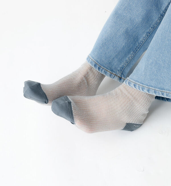 Rouge vif「【YUQRI/ユクリ】Brinkley/靴下/シアー/ラメ/ギフト【WEB限定】」|ソックス|