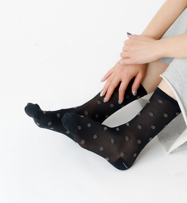 Rouge vif「【YUQRI/ユクリ】Polka/靴下/シアー/ポルカドット/ギフト【WEB限定」|ソックス|