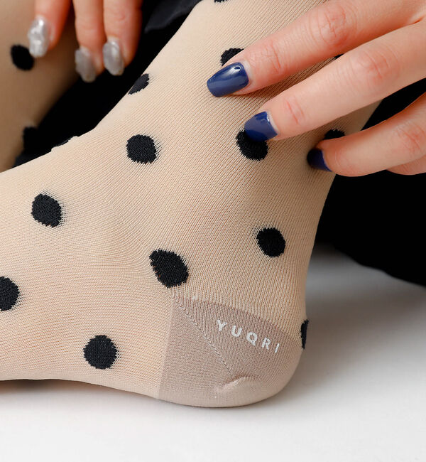 Rouge vif「【YUQRI/ユクリ】Polka/靴下/シアー/ポルカドット/ギフト【WEB限定」|ソックス|