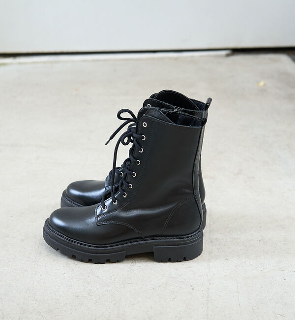 Rouge vif「【ENESS/エネス】9ホールレースアップブーツ」|ショートブーツ|