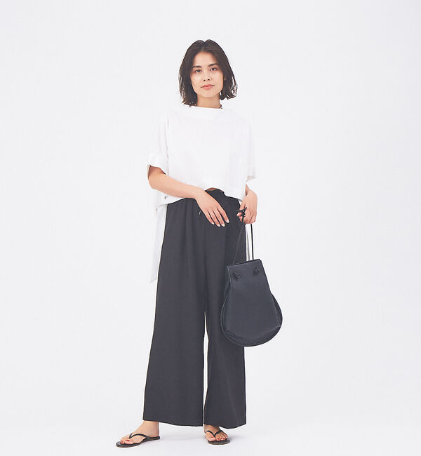 qualite「【WEB限定】ナチュラルツイルイージーパンツ」|その他|