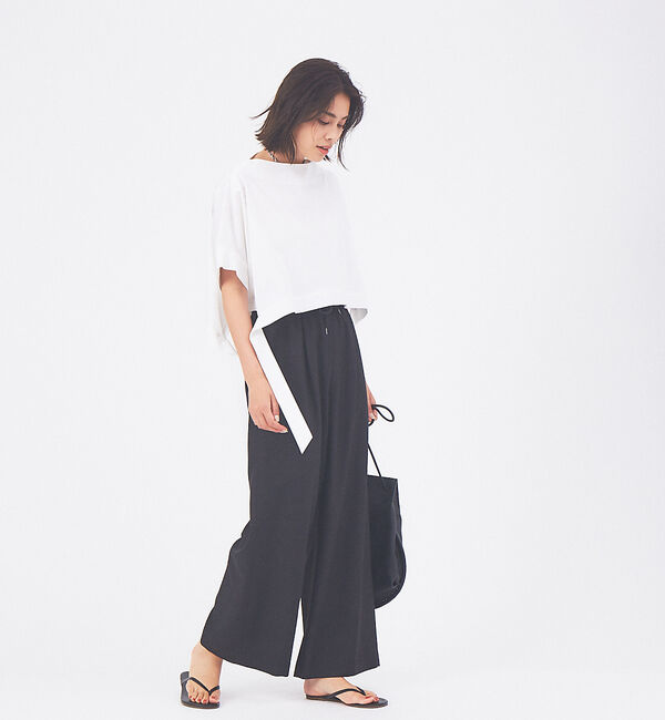 qualite「【WEB限定】ナチュラルツイルイージーパンツ」|その他|