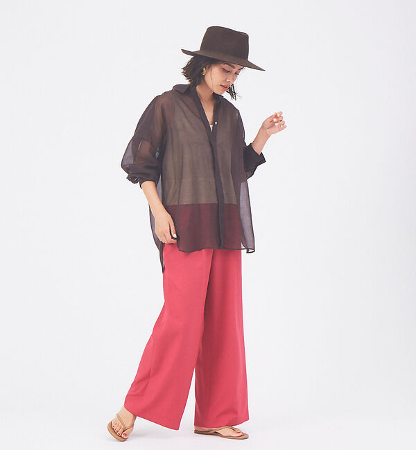 qualite「【WEB限定】ナチュラルツイルイージーパンツ」|その他|