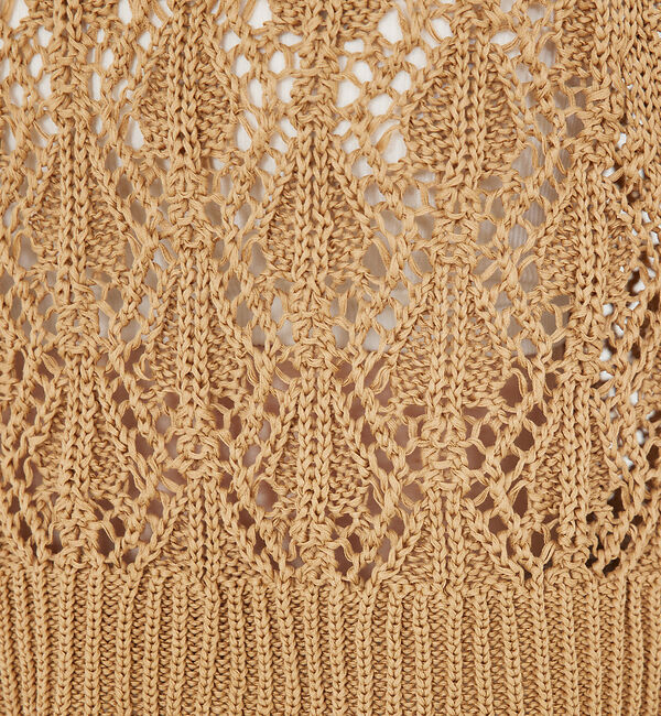 qualite「リーフローゲージニット」|ベスト・ジレ|