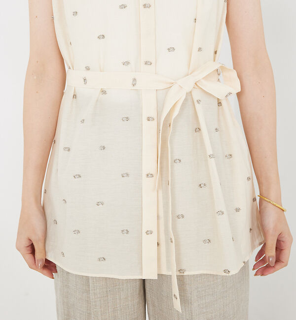 qualite「カットドビーチュニックブラウス」|ワンピース|