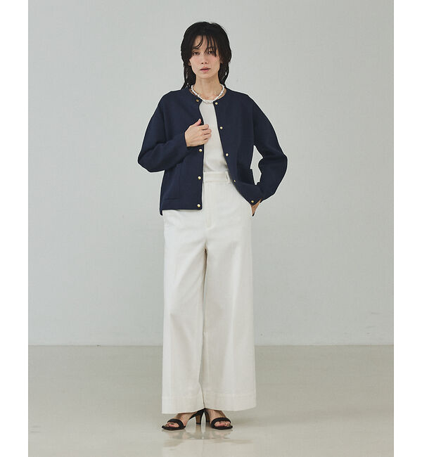 qualite「ダブルフェイスニットカーディガン【予約】」|カーディガン|