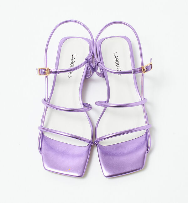 AU BANNISTER「【LAROUTE】細線サンダル」|サンダル|