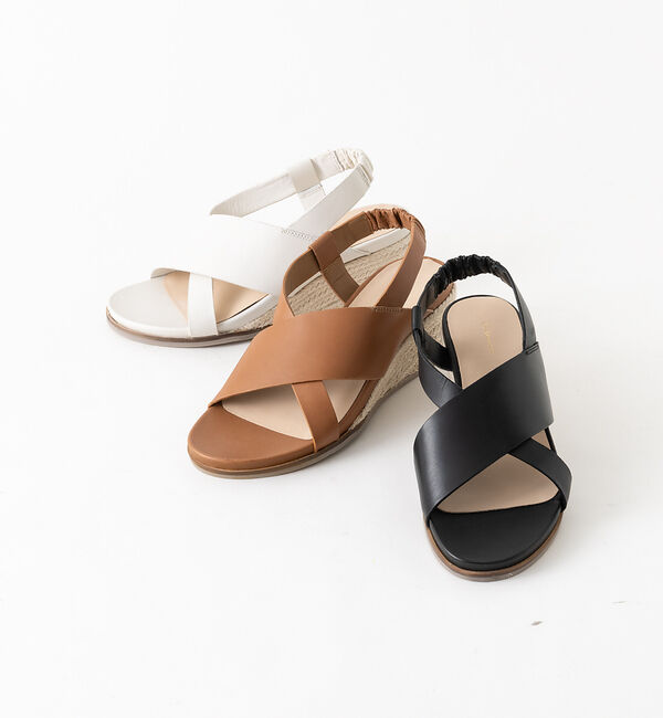 AU BANNISTER「【販売店舗限定】ジュートウエッジヒールサンダル」|サンダル|