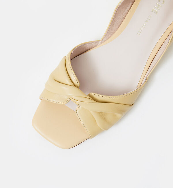 AU BANNISTER「ツイストオープントゥパンプス」|サンダル|