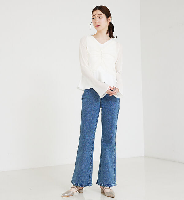 SELFIST「ペプラムノースリーブニット」|ニット・セーター|