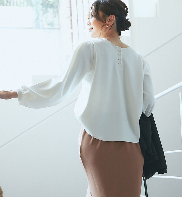 abahouse mavie「カットジョーゼット2WAYブラウス」|Tシャツ・カットソー|