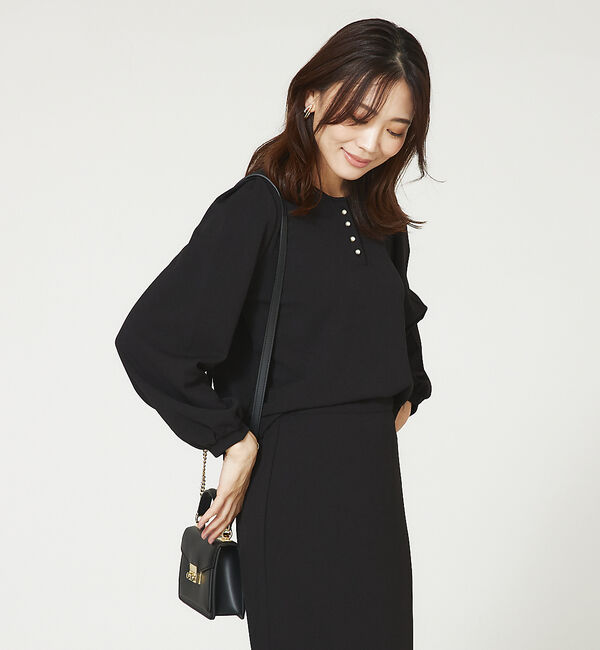 abahouse mavie「カットジョーゼット2WAYブラウス」|Tシャツ・カットソー|