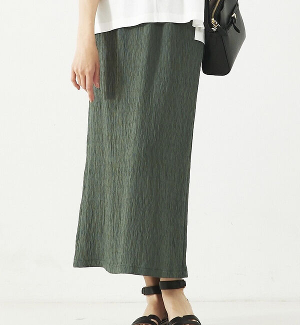 abahouse mavie「【セットアップ対応】楊柳タイトスカート」|スカート|グリーン