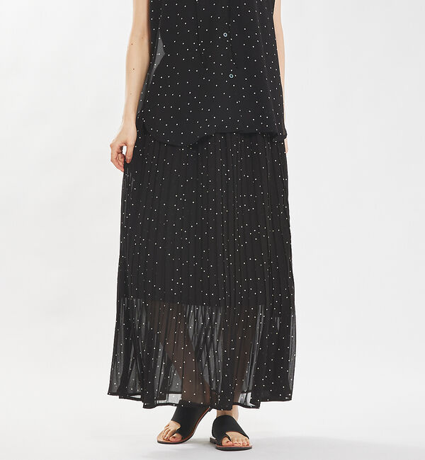 abahouse mavie「【セットアップ対応】シアープリーツスカート」|スカート|