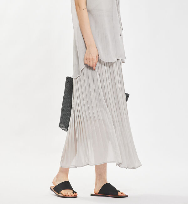 abahouse mavie「【セットアップ対応】シアープリーツスカート」|スカート|