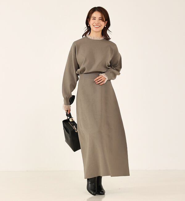 abahouse mavie「シアーフリルコンビセットアップ」|その他|