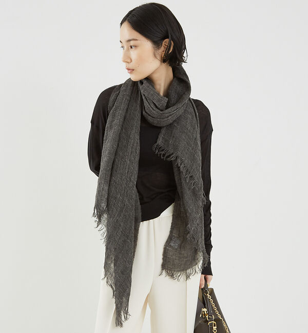 The Store by C' 「【PAOLO MARIANI】Virgilio Scarf／ストール75&times;200」|マフラー|グレー