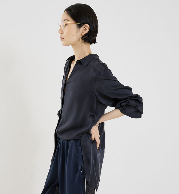 The Store by C' 「【COCUCA】ウォッシャブルシルクシャツ」|シャツ・ブラウス|
