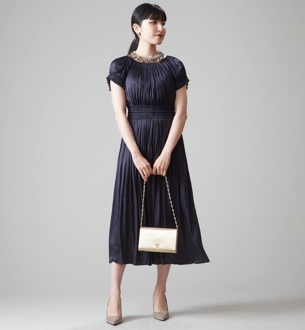 TIARA「【メルローズ50周年限定】ヴィンテージサテンギャザードレス」|ドレス|