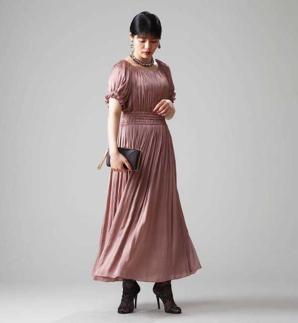 TIARA「【メルローズ50周年限定】ヴィンテージサテンギャザードレス」|ドレス|