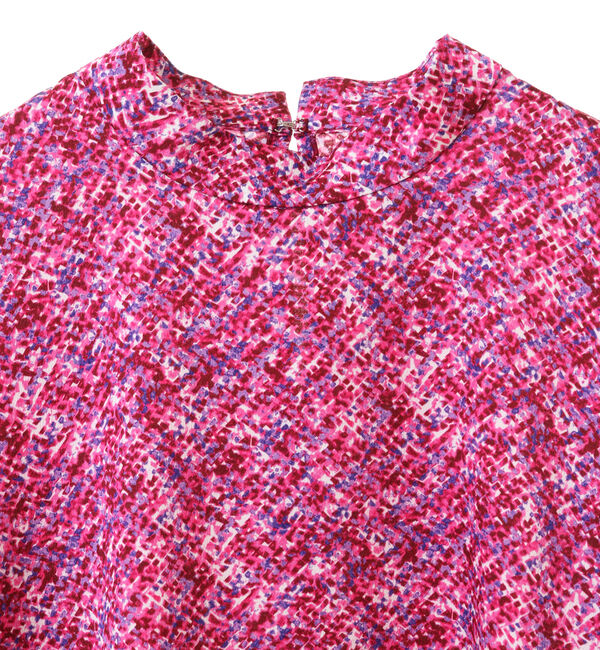 TIARA「カラースパングルプリントボリュームスリーブブラウス」|シャツ・ブラウス|