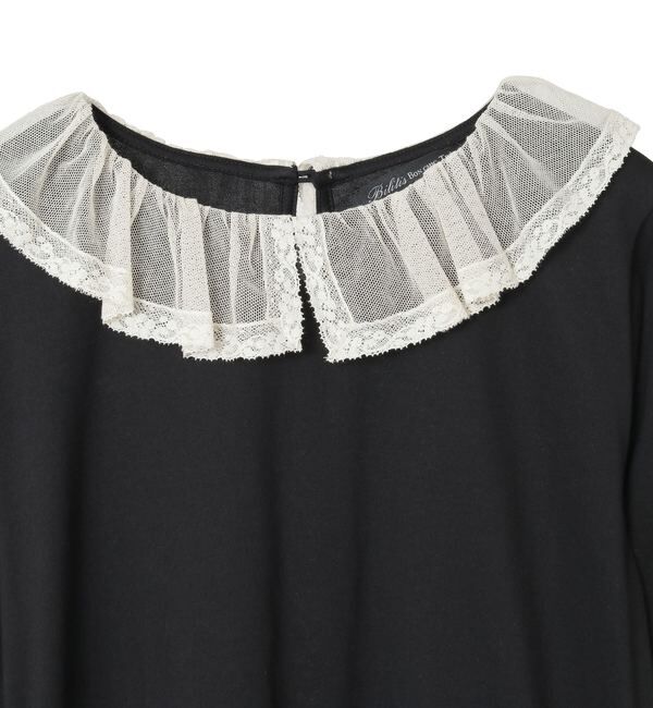 TIARA「【Bilitis dix-sept ans/ビリティス・ディセッタン】Tulle Collar Long T」|Tシャツ・カットソー|