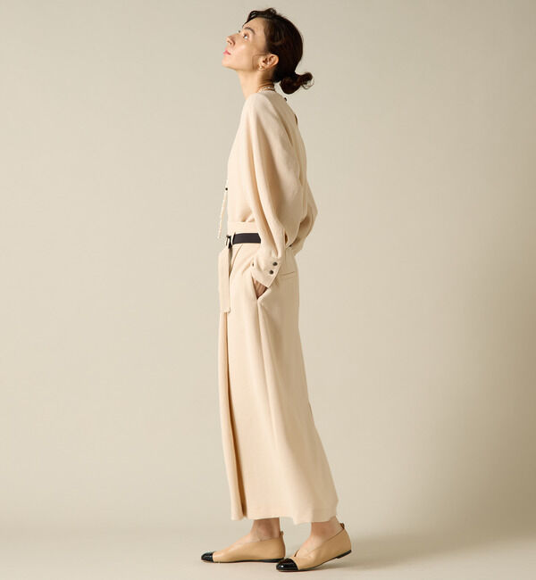 Liesse「バックサテンバイカラーベルトスカート」|スカート|