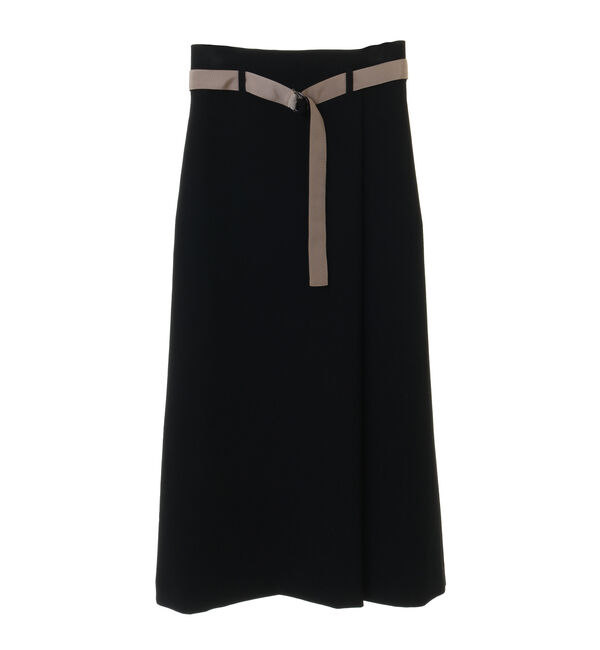 Liesse「バックサテンバイカラーベルトスカート」|スカート|