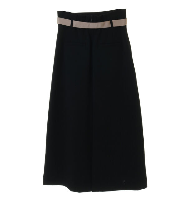 Liesse「バックサテンバイカラーベルトスカート」|スカート|